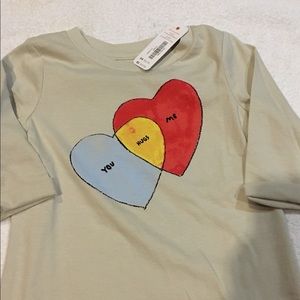 Baby girl heart tee